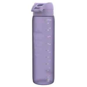 Ion8 Quench Water Bottle 1000ml Hygienic full-flip Top Purple