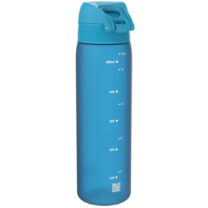 Ion8 Slim Water Bottle BLUE 500ml Hygienic full-flip Top