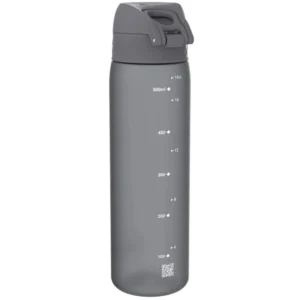 Ion8 Quench Water Bottle 1000ml Hygienic full-flip Top Grey