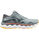 Mizuno Horizon 7 Running Shoe  Gray Mist/white/hot Coral (Ladies) - Image 6