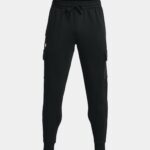 Under Armour Rival Fleece® Cargo Jogger Pants Cuffed  Black (Men's) - Image 4
