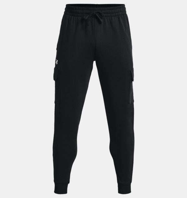 Under Armour Rival Fleece® Cargo Jogger Pants Cuffed  Black (Men's)