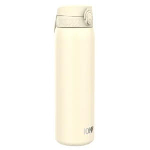 Ion8 Slim Vacuum Insulated Bottle  Playful Peach/Cream  1000ml Hygienic full-flip top