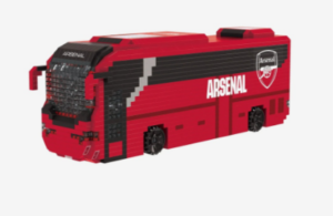 ARSENAL  TEAM COACH  BUS- Team Merchandise  3D BRXLZ Team Coach