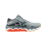 Mizuno Horizon 7 Running Shoe  Gray Mist/white/hot Coral (Ladies) - Image 5