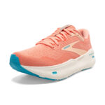 Brooks Ghost MAX Running Shoe  Papaya/Apricot/Blue (Women's) - Image 9