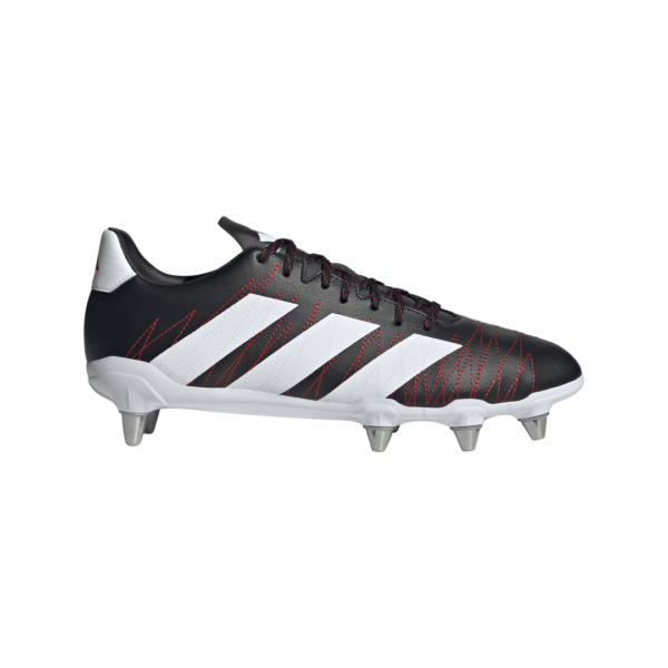 adidas Kakari Soft Ground Football Boots Core Black / Silver Metallic / Better Scarlet (Adults)