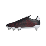 adidas Kakari Soft Ground Football Boots Core Black / Silver Metallic / Better Scarlet (Adults) - Image 7