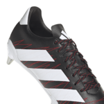 adidas Kakari Soft Ground Football Boots Core Black / Silver Metallic / Better Scarlet (Adults) - Image 10