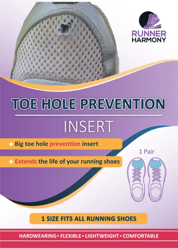 Runner Harmony Running Shoe Toe Hole Repair / Prevention Insert  (Adults)