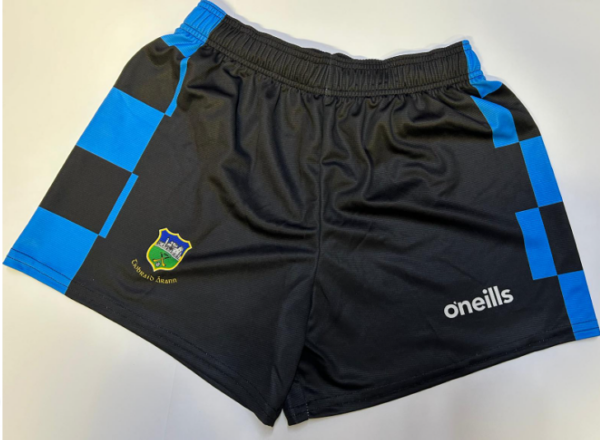 O'Neills Tipperary GAA Training Shorts Swedish Blue/Black (Kids / Adults)
