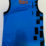 O'Neills Tipperary GAA Fiserv Training Vest Swedish Blue/Black (Kids / Adults) - Image 4