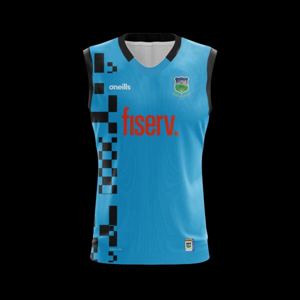 O'Neills Tipperary GAA Fiserv Training Vest Swedish Blue/Black (Kids / Adults)