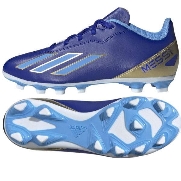 adidas  X Crazyfast Messi Club Football Boots LUCBLU/BLUBRS/FTWWHT (Kids)