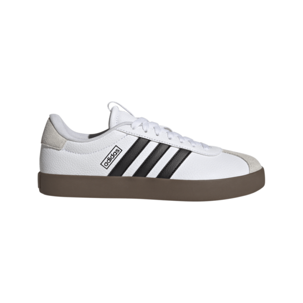 Adidas VL Court 3.0 Shoe White/Black/Tan (Women's)