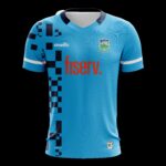 O'Neills Tipperary GAA  Fiserv.  2024 Training Jersey Swedish Blue/Black (Kids / Adults) - Image 4