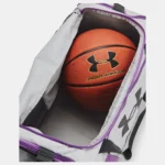 Under Armour Undeniable 5.0 Medium Duffle Hold All Bag (Halo Gray / Provence Purple) - Image 4