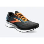 Brooks Trace 2 Running Shoe  Black/Classic Blue/Orange (Men's) - Image 2