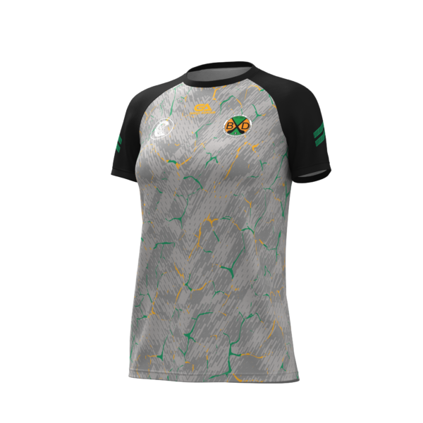 Burgess Duharra Camogie Gaelic Armour Training Jersey Grey/Black/Green/Amber (Kids / Adults)