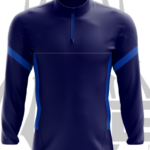 Lorrha NS Scoíl Lua Naofa School Uniform CRESTED Half Zip Top Navy - Image 5