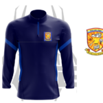 Lorrha NS Scoíl Lua Naofa School Uniform CRESTED Half Zip Top Navy - Image 4