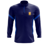 Lorrha NS Scoíl Lua Naofa School Uniform CRESTED Half Zip Top Navy - Image 3