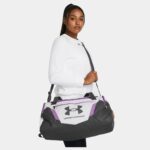 Under Armour Undeniable 5.0 Medium Duffle Hold All Bag (Halo Gray / Provence Purple) - Image 9