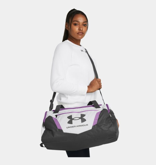 Under Armour Undeniable 5.0 Medium Duffle Hold All Bag (Halo Gray / Provence Purple)