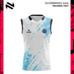 Silvermines GAA O’Neills Training Vest White Aqua (Kids/Adults) - Image 2