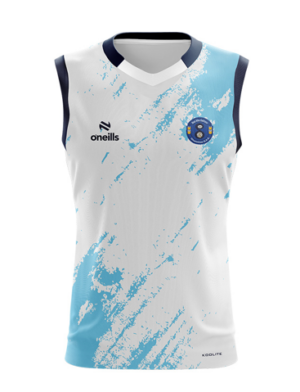 Silvermines GAA O’Neills Training Vest White Aqua (Kids/Adults)