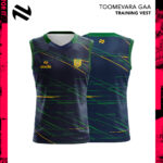 Toomevara GAA O'Neills Training Vest Marine/Green/Amber (Kids/Adults) - Image 6