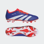 adidas Predator Club FxG Firm Ground Football Boots (Lucid Blue /White/Sol Red) Adults - Image 2