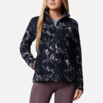 COLUMBIA FAST TREK Jacket -BLACK/PINK  (Womens) - Image 3