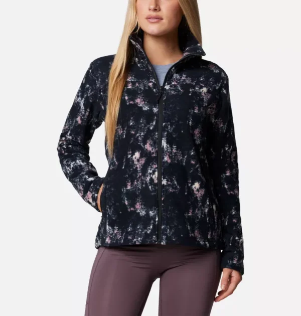 COLUMBIA FAST TREK Jacket -BLACK/PINK  (Womens)