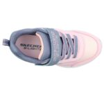 SKECHERS  S-Lights Sola Glow - Ombre Deluxe Grey/Pink (Kids) - Image 6