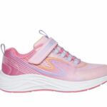 Skechers Go-Run Accelerate Runner Vecro Pink (Girls) - Image 2