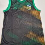 Burgess GAA O'Neills Training VEST Black/Green/Amber (Kids / Adults) - Image 4