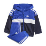 ADIDAS Infant Colour Block Fleece Track Suit Blue White Navy (kids) - Image 3