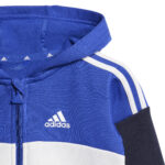 ADIDAS Infant Colour Block Fleece Track Suit Blue White Navy (kids) - Image 4