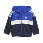 ADIDAS Infant Colour Block Fleece Track Suit Blue White Navy (kids) - Image 9