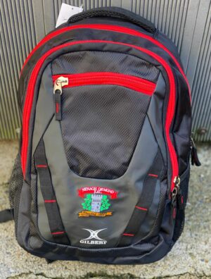 Gilbert V4 Nenagh Ormond Rugby Back Pack crested Black/Red