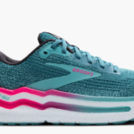 GHOST MAX 2 RUNNING SHOE Wide Fit - Storm Blue/Knockout Pink/Aqua (Womens) - Image 11