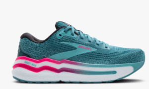 GHOST MAX 2 RUNNING SHOE Wide Fit - Storm Blue/Knockout Pink/Aqua (Womens)