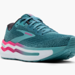 GHOST MAX 2 RUNNING SHOE Wide Fit - Storm Blue/Knockout Pink/Aqua (Womens) - Image 9