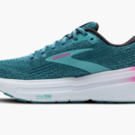 GHOST MAX 2 RUNNING SHOE Wide Fit - Storm Blue/Knockout Pink/Aqua (Womens) - Image 7