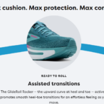 GHOST MAX 2 RUNNING SHOE Wide Fit - Storm Blue/Knockout Pink/Aqua (Womens) - Image 4