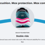 GHOST MAX 2 RUNNING SHOE Wide Fit - Storm Blue/Knockout Pink/Aqua (Womens) - Image 2