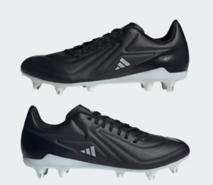 Adidas RS15 Soft Ground Rugby Boot Black/Silver (Adults)