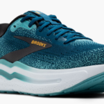 Brooks Ghost Max 2 Running Show (Wide Fit) Moroccan Blue/Aqua/Orange Pop (Men's) - Image 9