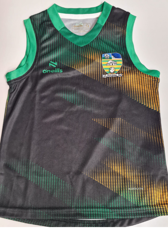 Burgess GAA O'Neills Training VEST Black/Green/Amber (Kids / Adults) - Image 7